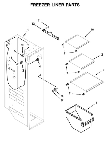 Freezer liner parts