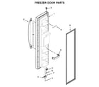 Kenmore 10651115711 freezer door parts diagram