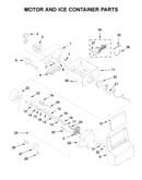 Motor and ice container parts