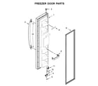 Kenmore 10650042711 freezer door parts diagram