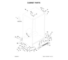 Kenmore 1064641173711 cabinet parts diagram