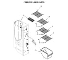 Kenmore 10641179711 freezer liner parts diagram