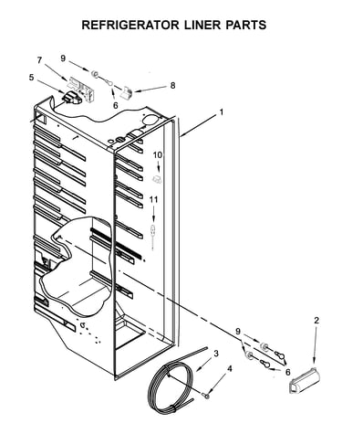 Refrigerator liner parts