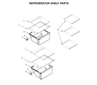 Kenmore 10650045710 refrigerator shelf parts diagram