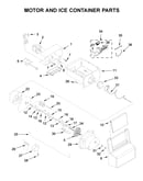 Motor and ice container parts