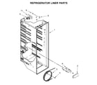 Kenmore 10650045711 refrigerator liner parts diagram