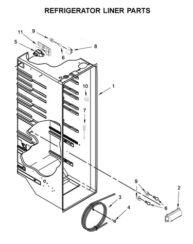 Refrigerator liner parts