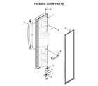 Kenmore 10650045711 freezer door parts diagram