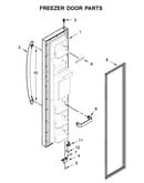 Freezer door parts