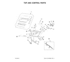 Kenmore 11044432810 top and control parts diagram