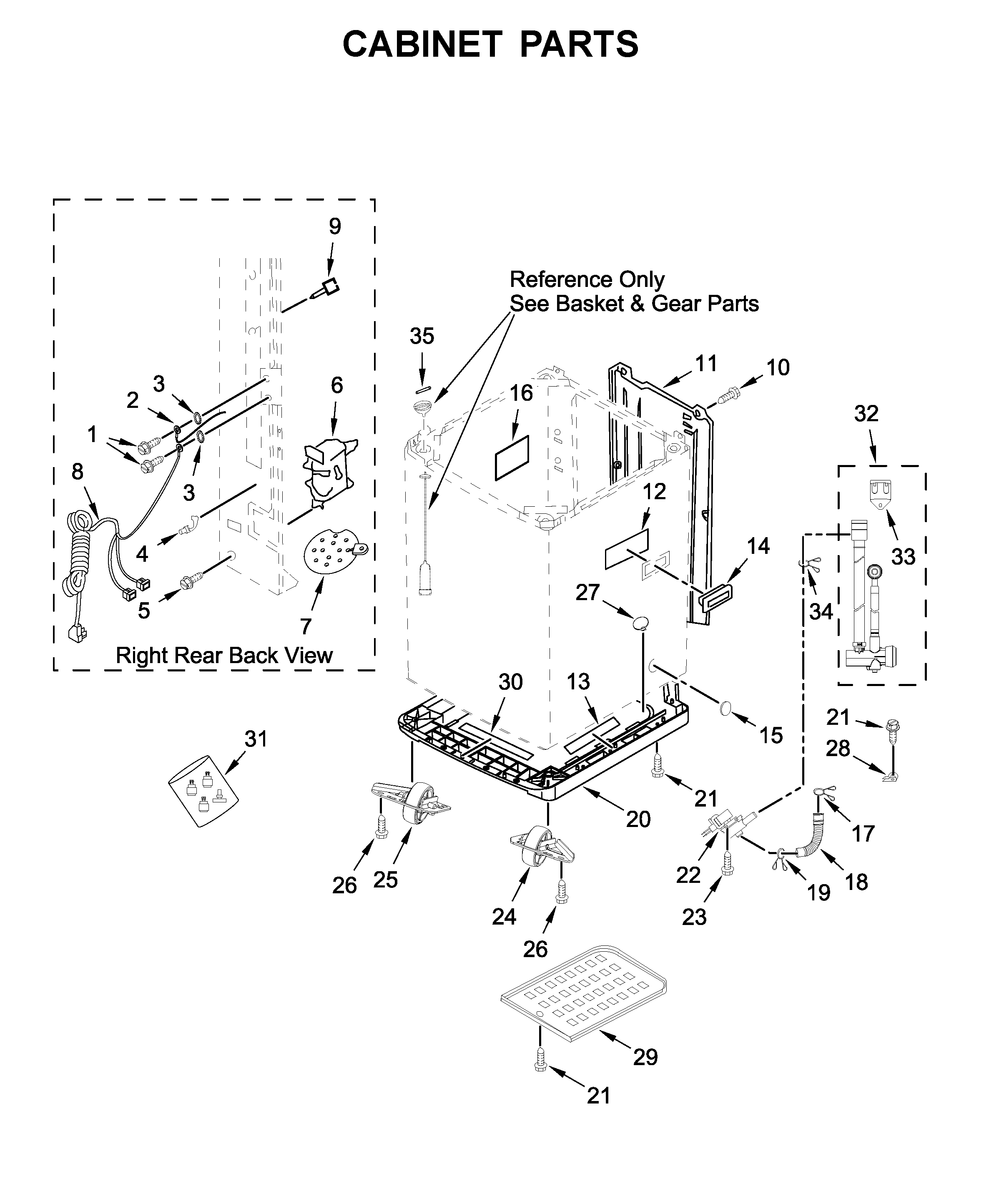 Cabinet parts
