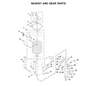 Kenmore 11044432810 basket and gear parts diagram