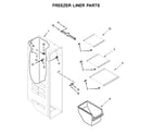 Kenmore 10651759711 freezer liner parts diagram