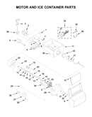 Motor and ice container parts