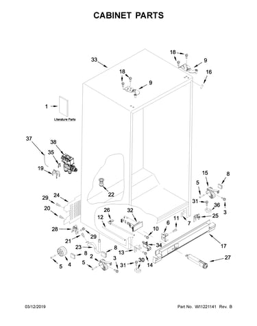 Cabinet parts