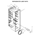 Kenmore 10651115710 refrigerator liner parts diagram