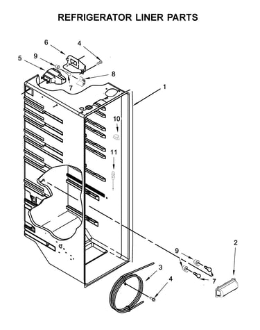 Refrigerator liner parts