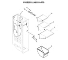 Kenmore 10651115710 freezer liner parts diagram