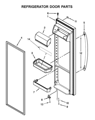Refrigerator door parts