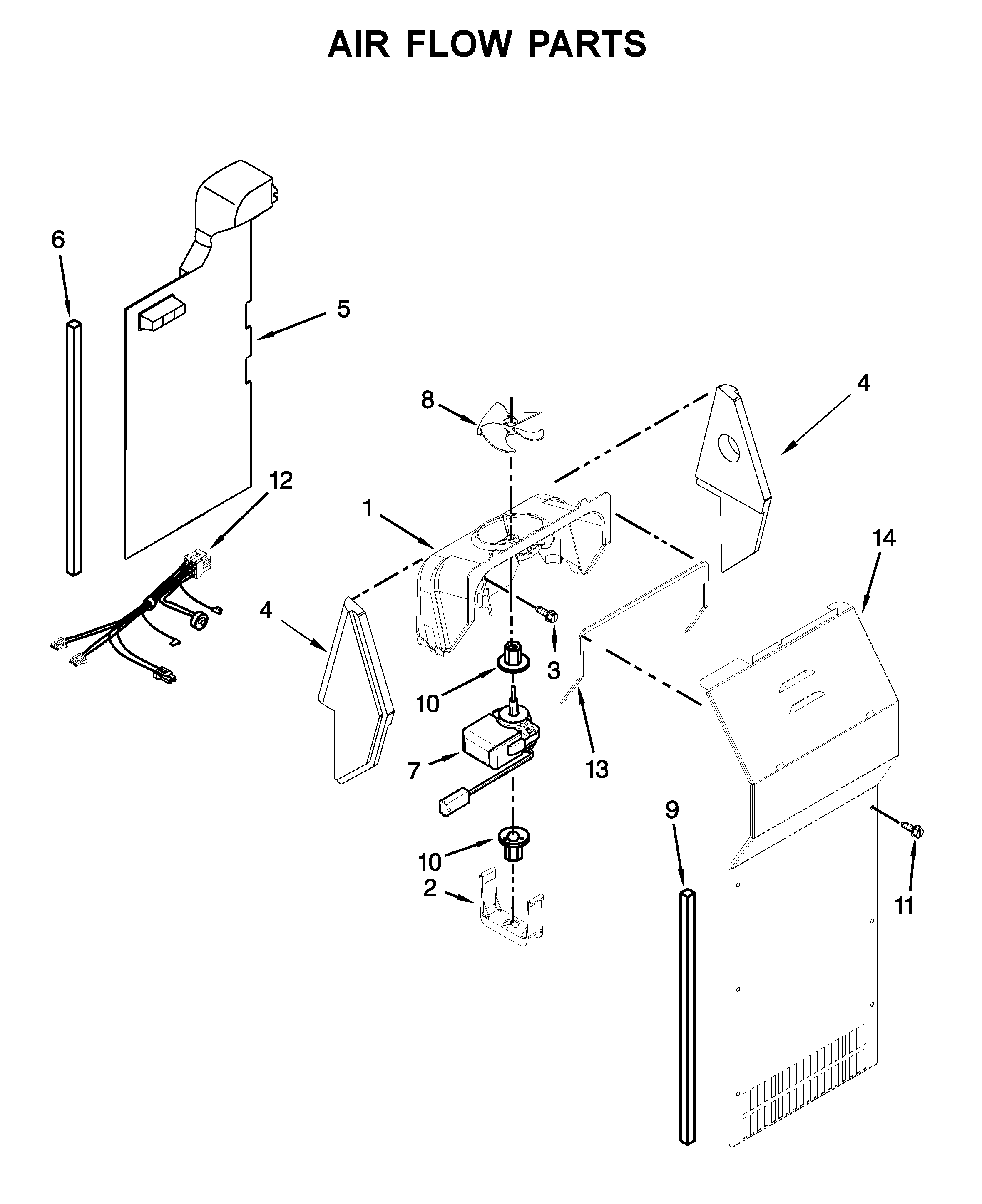Air flow parts