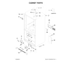 Kenmore 59669313011 cabinet parts diagram