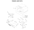 Kenmore 59669312011 freezer liner parts diagram