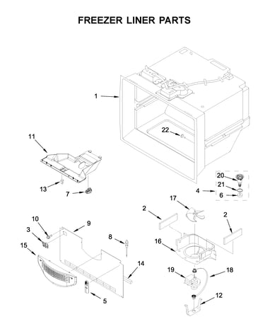 Freezer liner parts