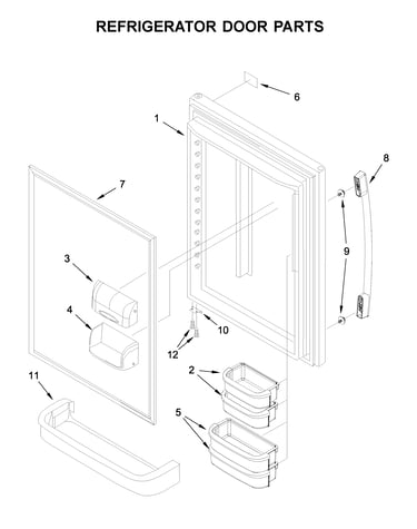 Refrigerator door parts