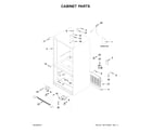Kenmore 59679312511 cabinet parts diagram
