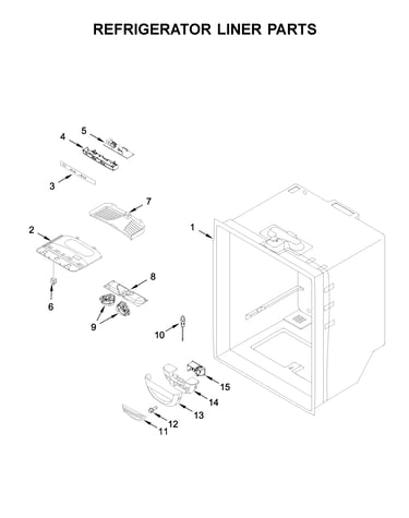 Refrigerator liner parts