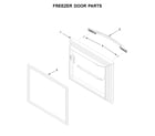 Kenmore 59679313511 freezer door parts diagram