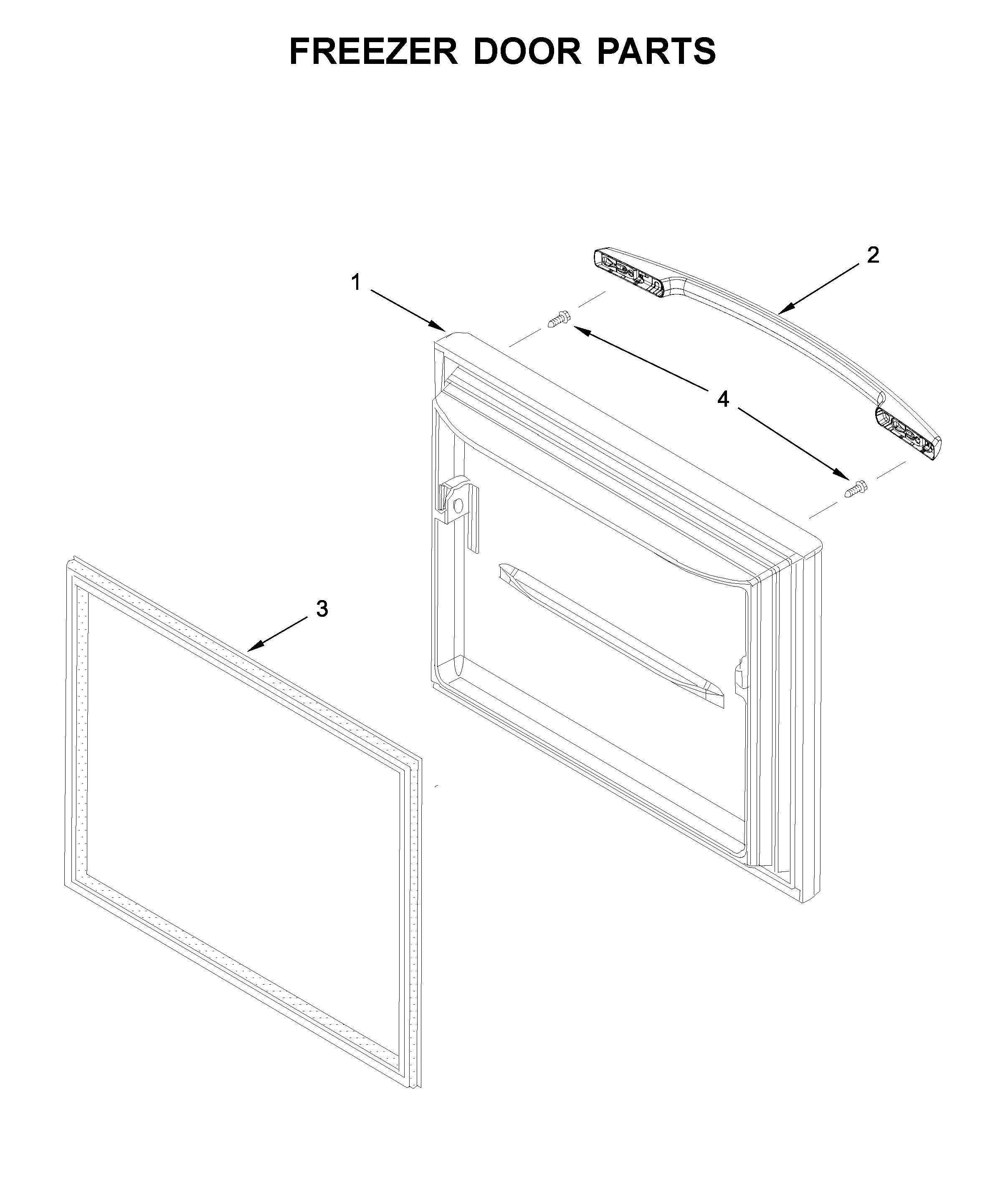 Freezer door parts