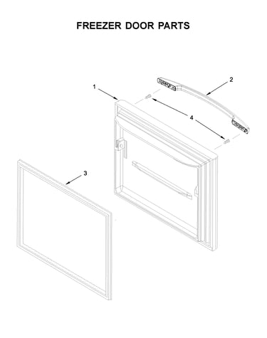 Freezer door parts