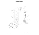 Kenmore 59679343511 cabinet parts diagram