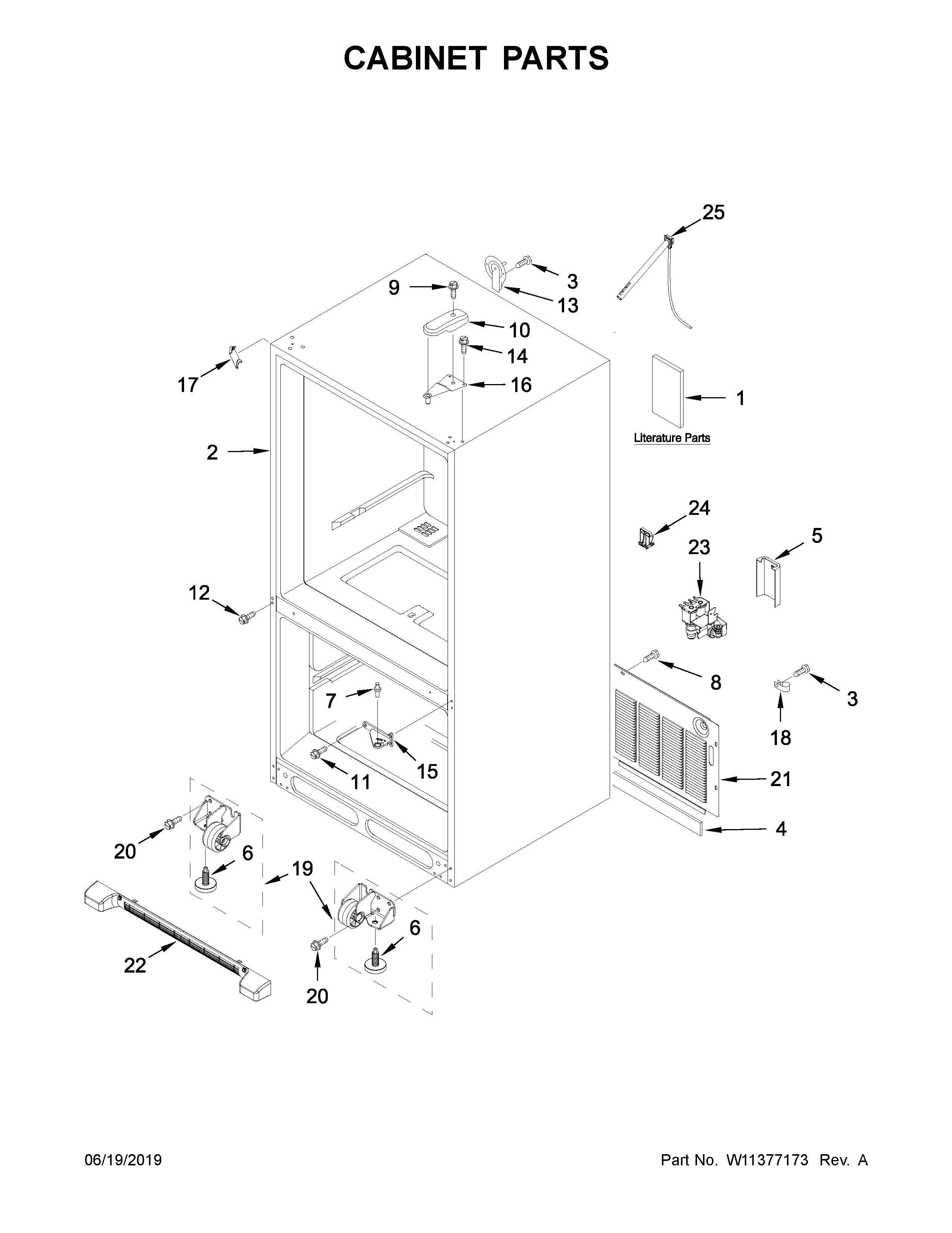 Cabinet parts