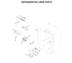 Kenmore 59679343511 refrigerator liner parts diagram