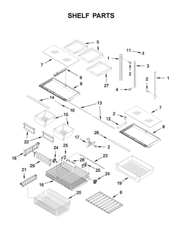 Shelf parts