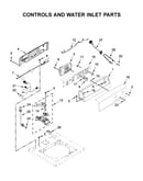 Controls and water inlet parts