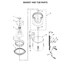Kenmore 11027022711 basket and tub parts diagram