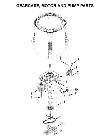 Gearcase, motor and pump parts