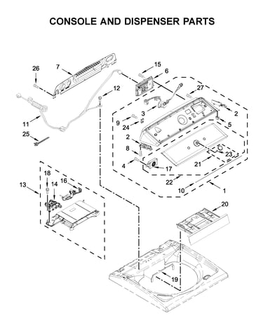 Console and dispenser parts