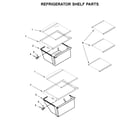 Kenmore 10650045713 refrigerator shelf parts diagram