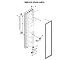 Kenmore 1064650045713 freezer door parts diagram