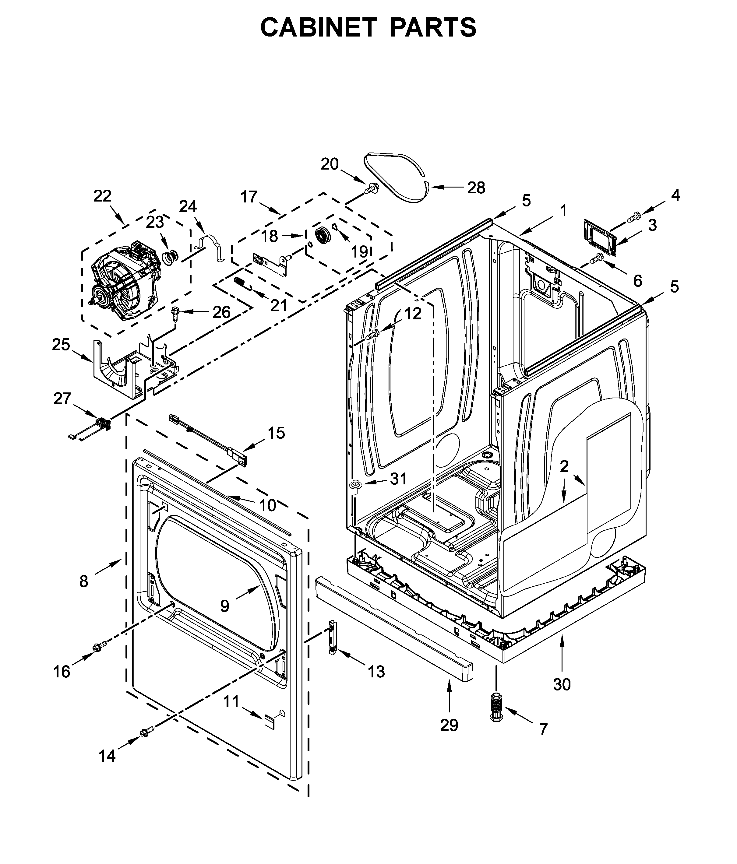 Cabinet parts
