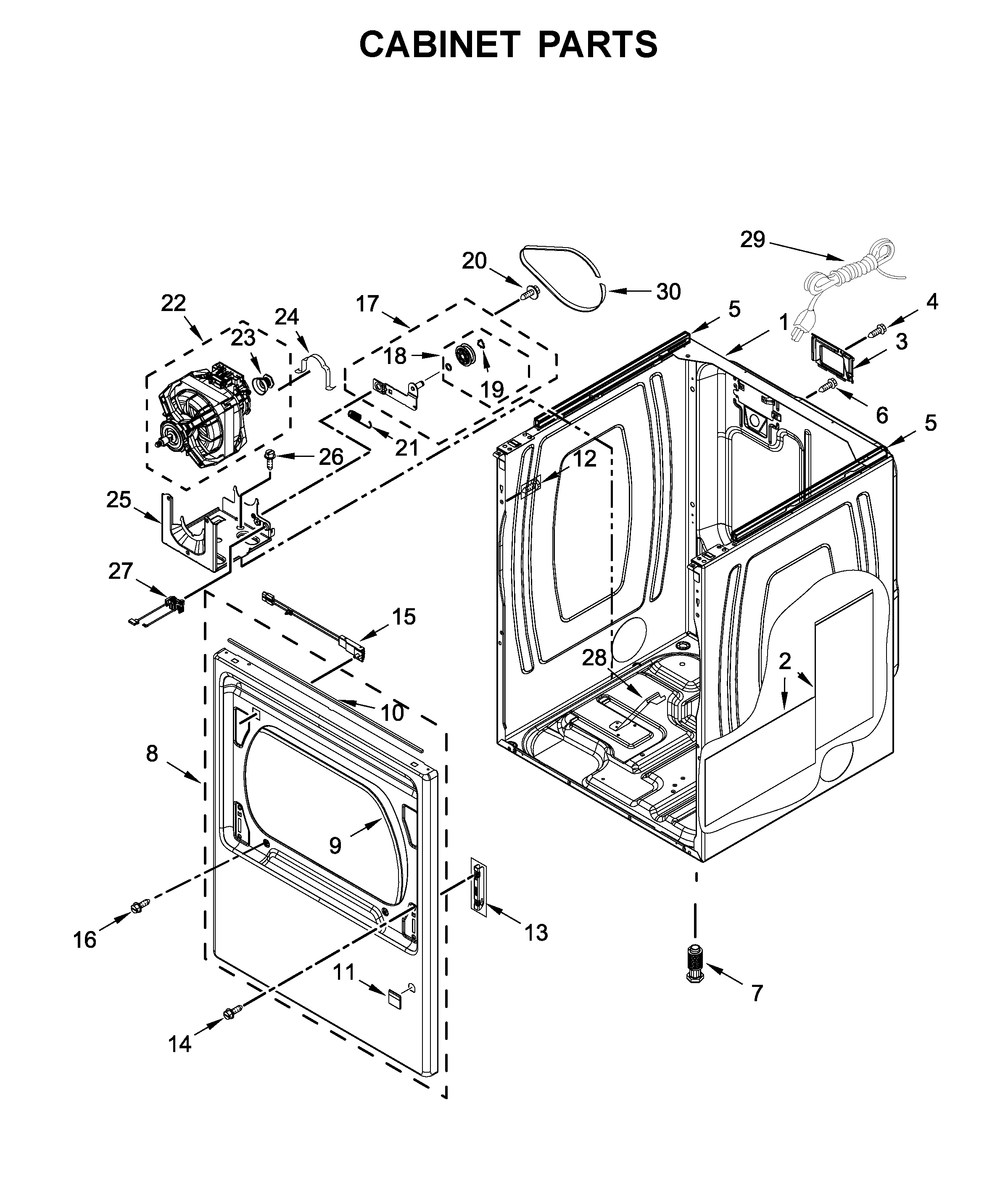 Cabinet parts