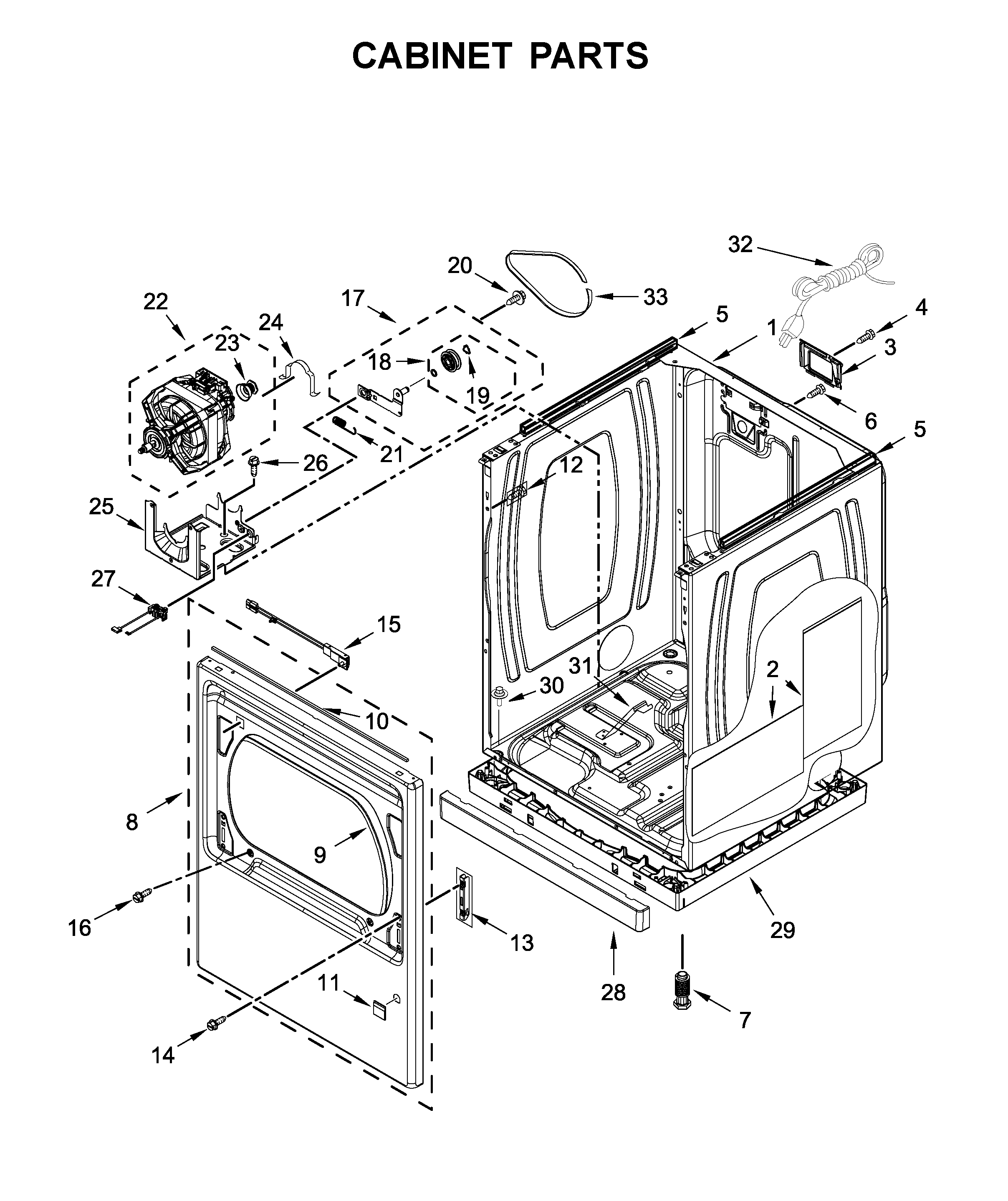Cabinet parts