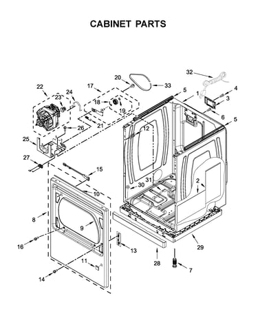 Cabinet parts