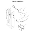 Kenmore 1064651753713 freezer liner parts diagram