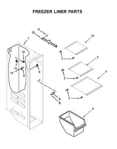 Freezer liner parts