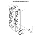 Kenmore 10651332713 refrigerator liner parts diagram